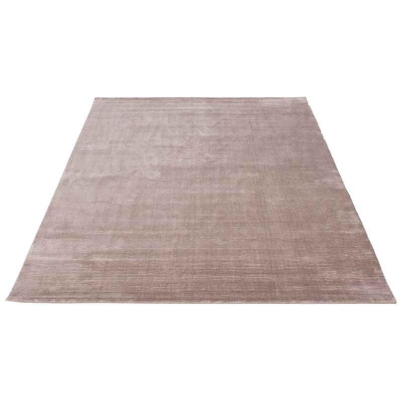 ECARPETGALLERY Hand Loomed Shimmer Grey Viscose, Wool Rug - 7'10 x 9'8