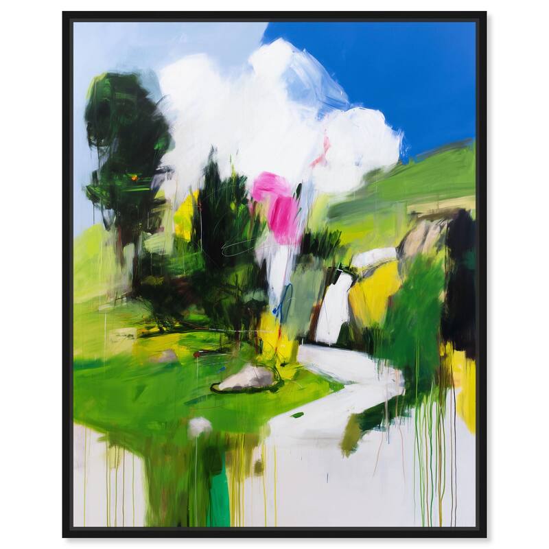 Swiss Fields Canvas by Art Remedy - Black - 20" x 24"