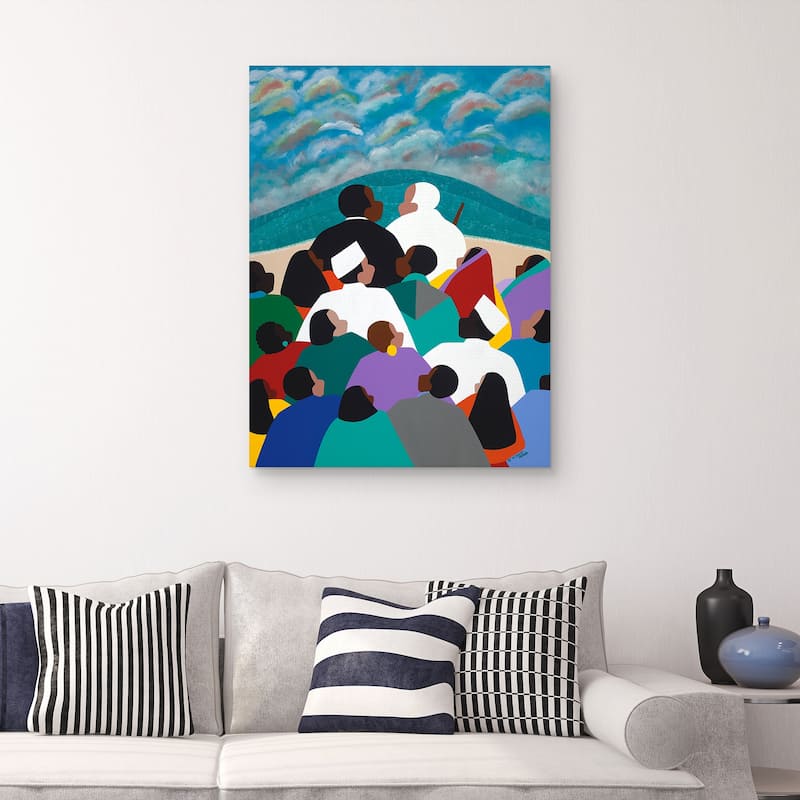 MLK Called to Serve by Synthia SAINT JAMES Canvas Art Print