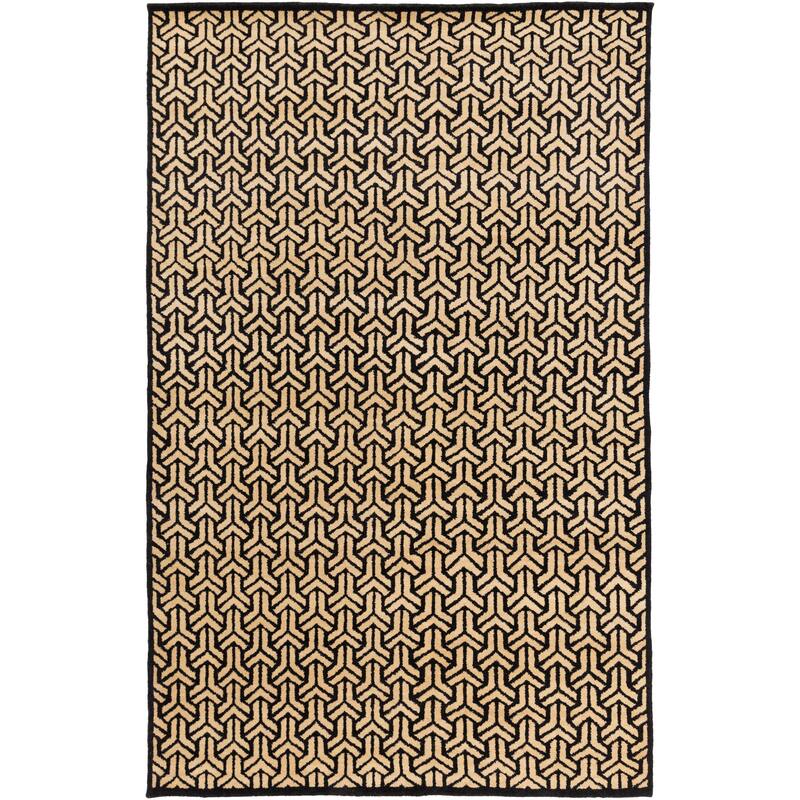 Hand-knotted Cochran Viscose Area Rug - 4' x 6' - 4' x 6'