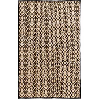 Hand-knotted Cochran Viscose Area Rug - 4' x 6' - 4' x 6'