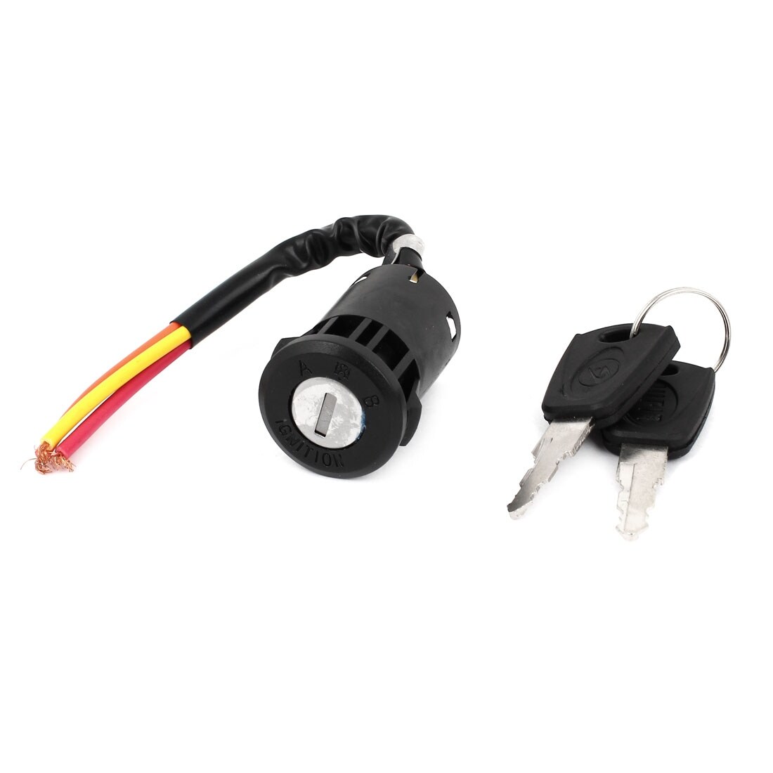 Electric Bike Bicycle 3 Wire On Off Ignition Switch Lock W 2 Keys