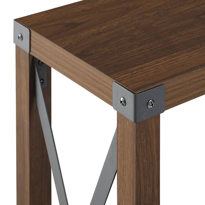 Middlebrook Kujawa 46-inch Wide X-frame Farmhouse Entry Table