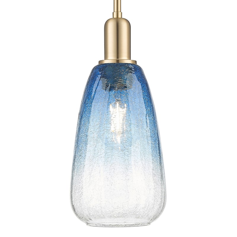 Innovations Lighting 716-1S-G480-6SB Brookhaven Almond 6" Wide Mini - Champagne Bronze