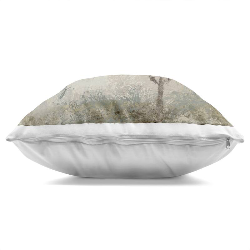 Stupell Rustic Love Each Other Deeply Decorative Printed Throw Pillow Design by John Spaeth