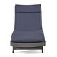 preview thumbnail 157 of 187, Salem Outdoor Wicker Adjustable Chaise Lounge with Cushion by Christopher Knight Home