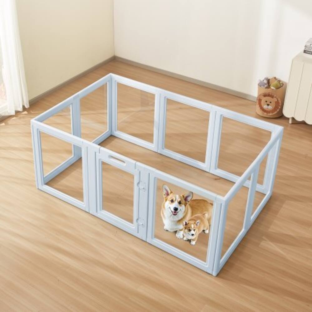 Indoor Dog Whelping Box with Door Lock and Easy Cleaning