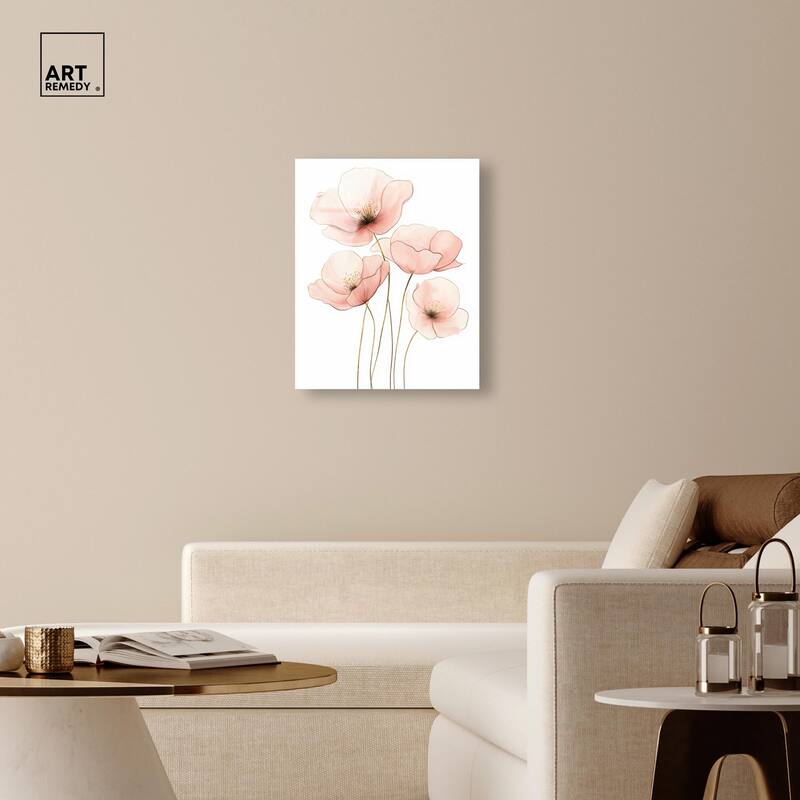 Pink Petal light Acrylic by Art Remedy, Ready to Hang