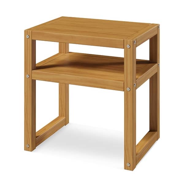 slide 2 of 6, P'kolino Multiplo Night Stand - FSC Certified Solid Pine Wood - Natural No Drawers - Natural