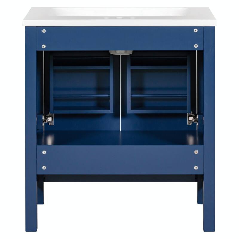 30" Bathroom Vanity with Single Sink, Combo Cabinet, 2 Doors, 1 Drawer