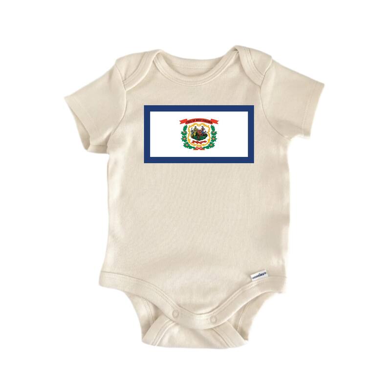 West Virginia - Baby Boy Girl Clothes Infant Bodysuit Funny Cute - Pink - 0-3M