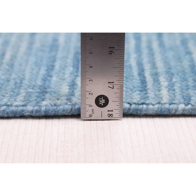 ECARPETGALLERY Hand-knotted Pak Finest Gabbeh Blue Wool Rug - 4'0 x 6'0