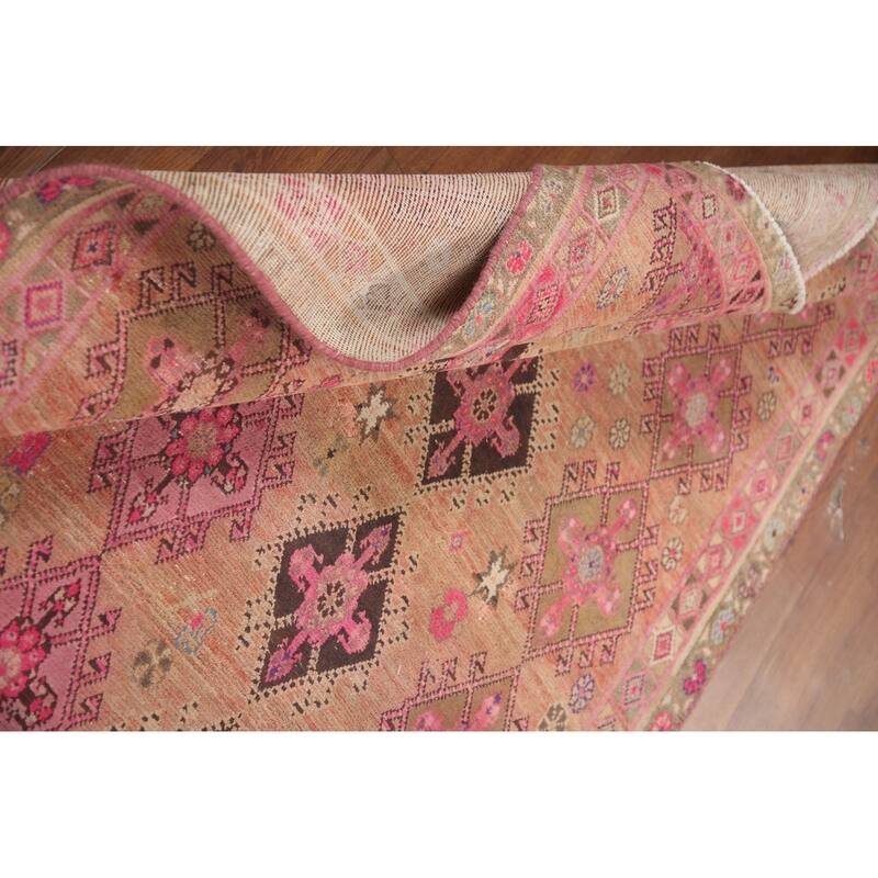 Hand Knotted Oriental 100% Wool Carpet Traditional All-Over Oranges & Rust Sirjan Area Rug - 5' 10'' X 4' 3''