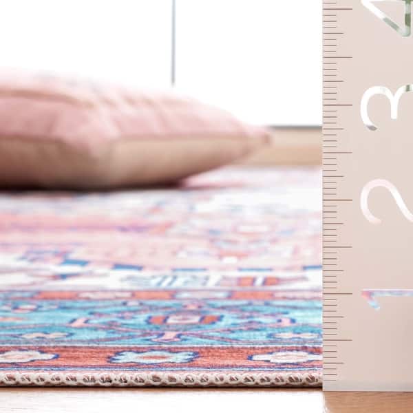 dimension image slide 0 of 2, SAFAVIEH Arizona Willianne Machine Washable Slip Resistant Vintage Oriental Rug
