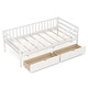preview thumbnail 10 of 8, Gymax Twin Size Kids Bed w/ Storage 2 Pull-out Drawers Side Shelf for