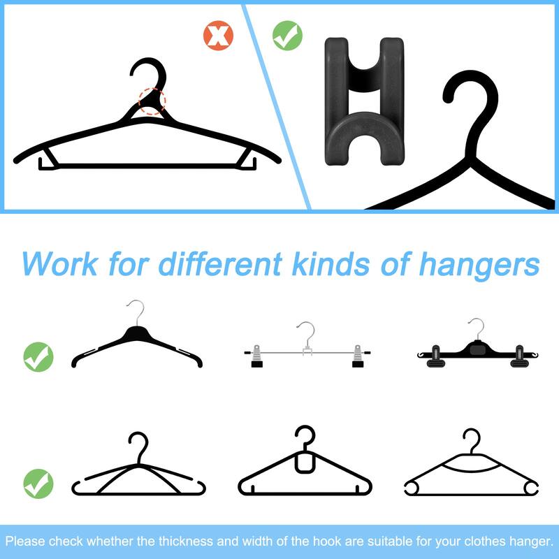 Clothes Hanger Connector Hooks, 30Pcs - ABS Hanger Extender Hooks