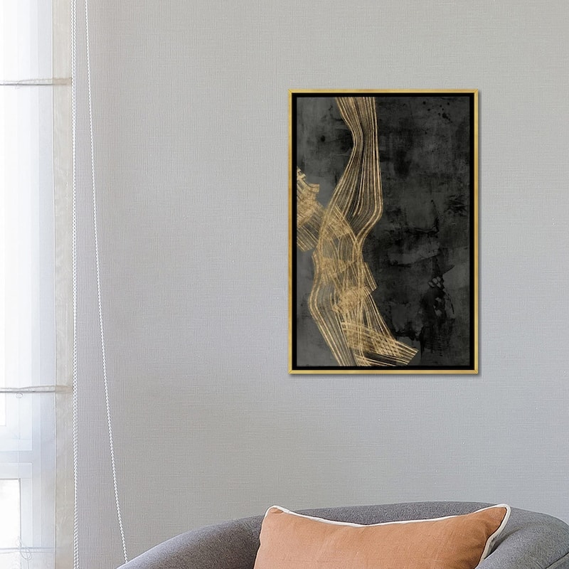 iCanvas "Woven Matrix II" by Jennifer Goldberger Framed Canvas Print