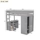 preview thumbnail 30 of 38, Merax Wood Loft Bed with Wardrobes and 2-Drawer Desk with Cabinet
