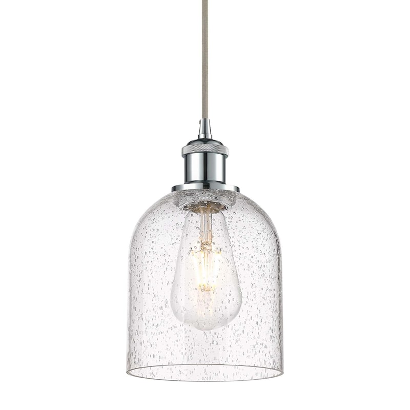 Innovations Lighting 516-1P-10-6 Bella Pendant Bella 6" Wide Mini - Polished Chrome / Seedy