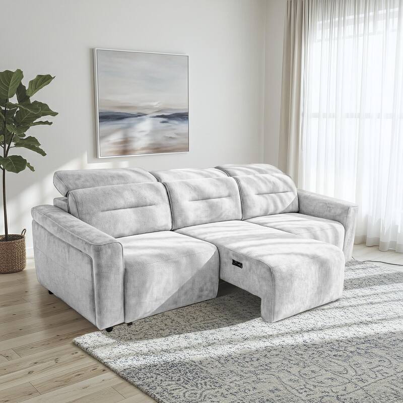 Douglas Power Slider Sofa with Adjustable Headrests and Built-In USB Charging Ports