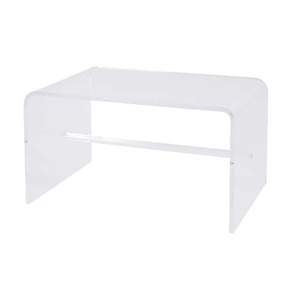 slide 2 of 6, Corsica 32 in. W Rectangular Acrylic Coffee Table Clear Acrylic