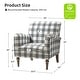 preview thumbnail 43 of 43, HULALA HOME Mandan 29.5" Wide Farmhouse Accent Armchair with Solid Wood Legs
