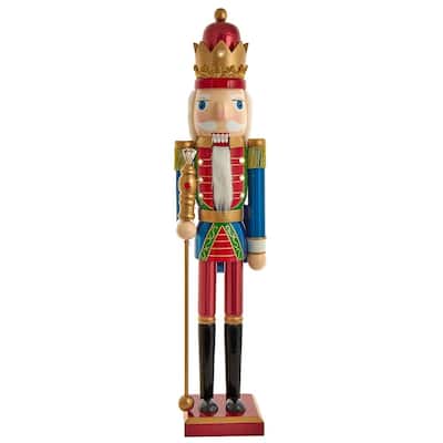 Kurt Adler 24-Inch Battery Operated Lighted King Nutcracker - Multicolored