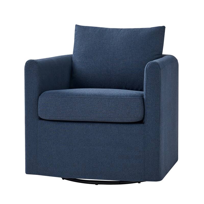 Erkenbald Modern 360-Degree Swivel Chair with Removable Slipcover by HULALA HOME