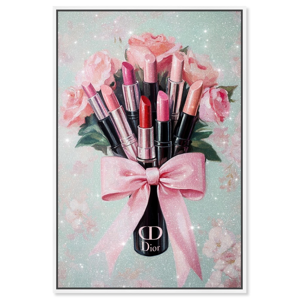 Petitie Bouquet of Lipsticks Canvas by Art Remedy