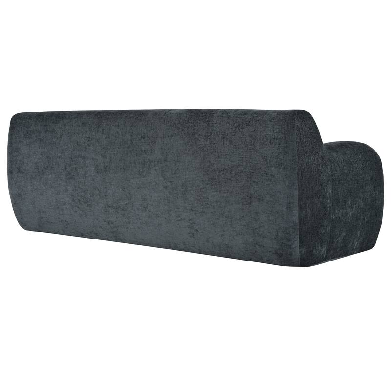 81.5" Ergonomic 3-Seater Curved Sofa, Modular for Living Room, Bedroom, or Apartment