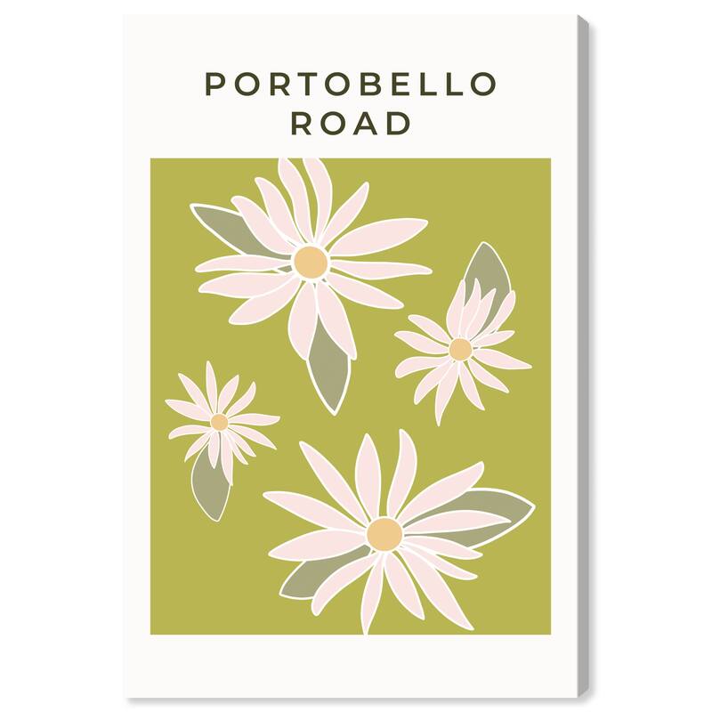 Wynwood Studio Canvas Floral and Botanical Portobello Water Lillies Green and Modern & Contemporary Wall Art Canvas Print
