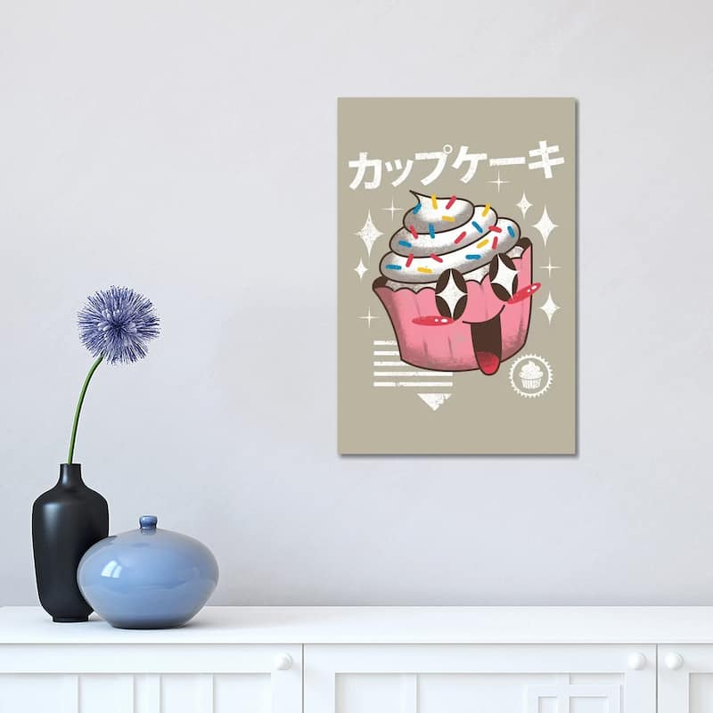 iCanvas "Kawaii Cupcake" by Vincent Trinidad Canvas Print - 18x12x1.5