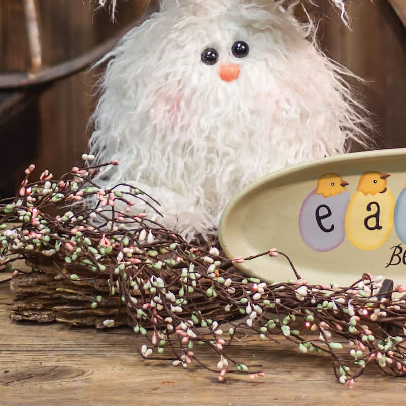 English Garden Pip Garland 4.5 ft. - Brown