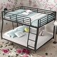 preview thumbnail 2 of 11, Modern Full XL over Queen Metal Floor Bunk Bed,Sturdy Frame,For Bedroom
