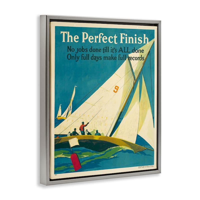 Stupell Perfect Finish Antique Sailors Framed Floater Canvas Wall Art Design By Marcus Jules
