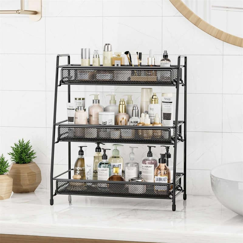 HUMAN MADE＊BATHROOM COUNTERTOP ORGANIZER Amazon.com: YAMAZAKI Home Rin Countertop Organizer Bathroom