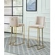 preview thumbnail 7 of 6, Best Quality Furniture Bar Stools with Gold Base (Set of 2) Beige/Cream