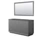 Option Dark Gray, Satin Bronze Trim, No Top