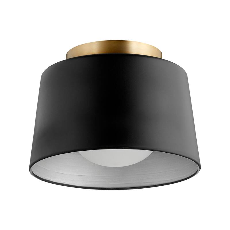 Quorum International 11" Wide Flush Mount Ceiling Fixture - Noir