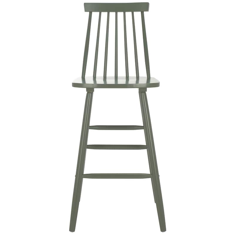 SAFAVIEH Zillah 24-inch Spindle Farmhouse Counter Stool (Set of 2) - 17.7" x 20.5" x 39.1" - 18"W x 21"D x 39"H