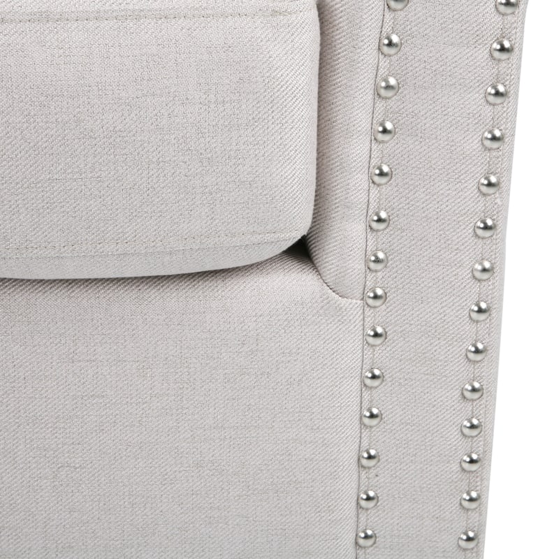 Wheat 31.25" Upholstered Swivel Club Chair