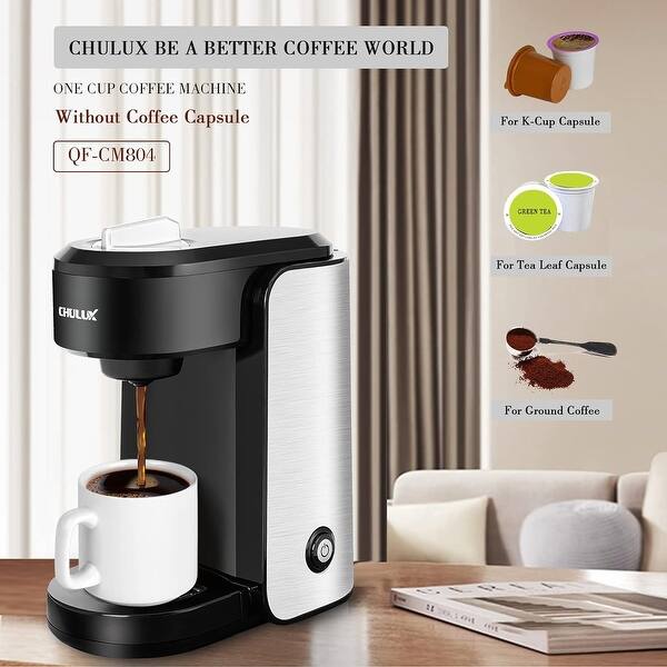 Single Serve Coffee Maker,One Button Operation with Auto Shut-Off for Coffee  and Tea with 5 to 12 Ounce - Bed Bath & Beyond - 40486048