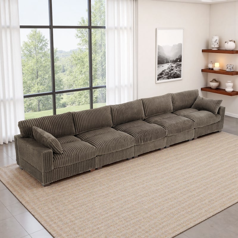 U-shaped Modular Sectional Set Upholstered Sofa Couch