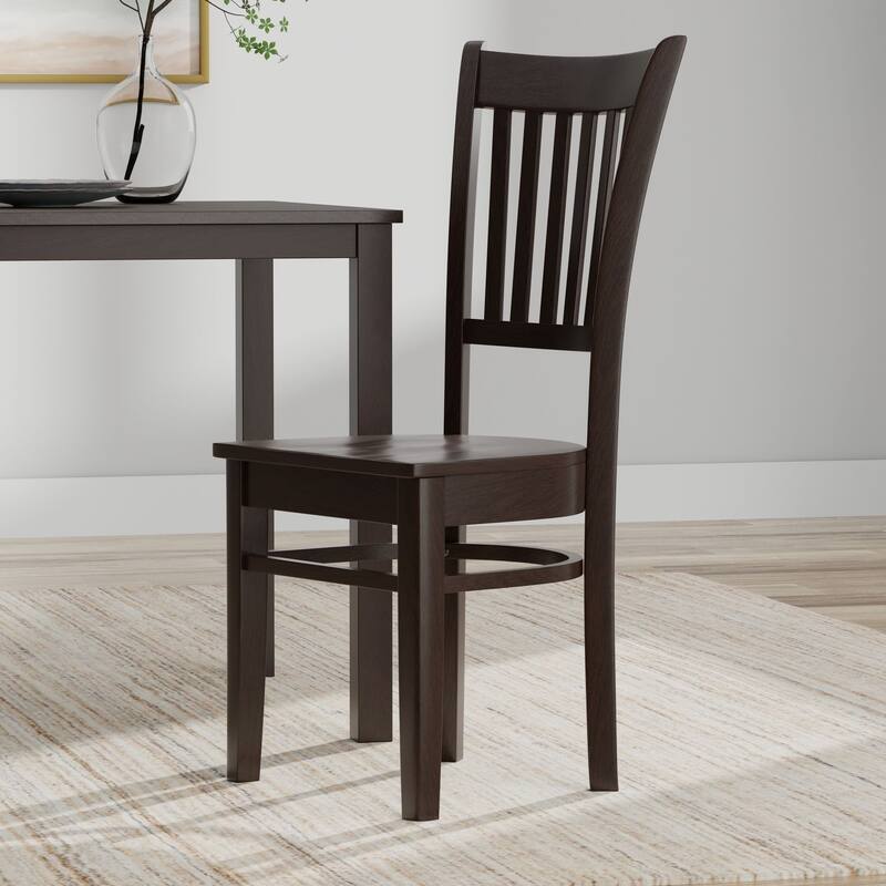 5-Piece Dining Set, 48" Rectangle Wood Table and Spindle Chairs