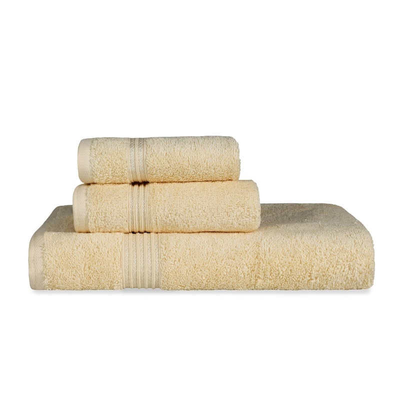 Superior Heritage Egyptian Cotton Absorbent 3-Piece Towel Set