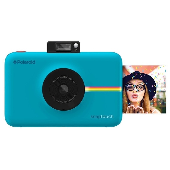 Polaroid Snap Touch Instant Print Digital Camera With LCD Display (Blue) with Zink Zero Ink Printing Technology
