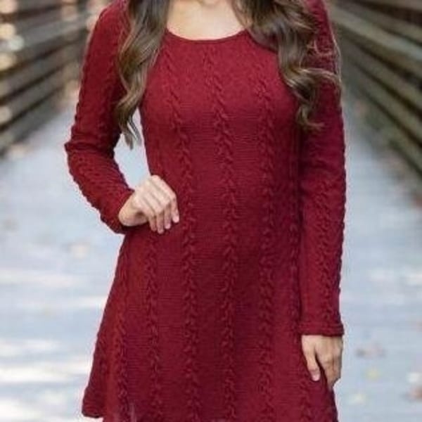 plus size red sweater dress