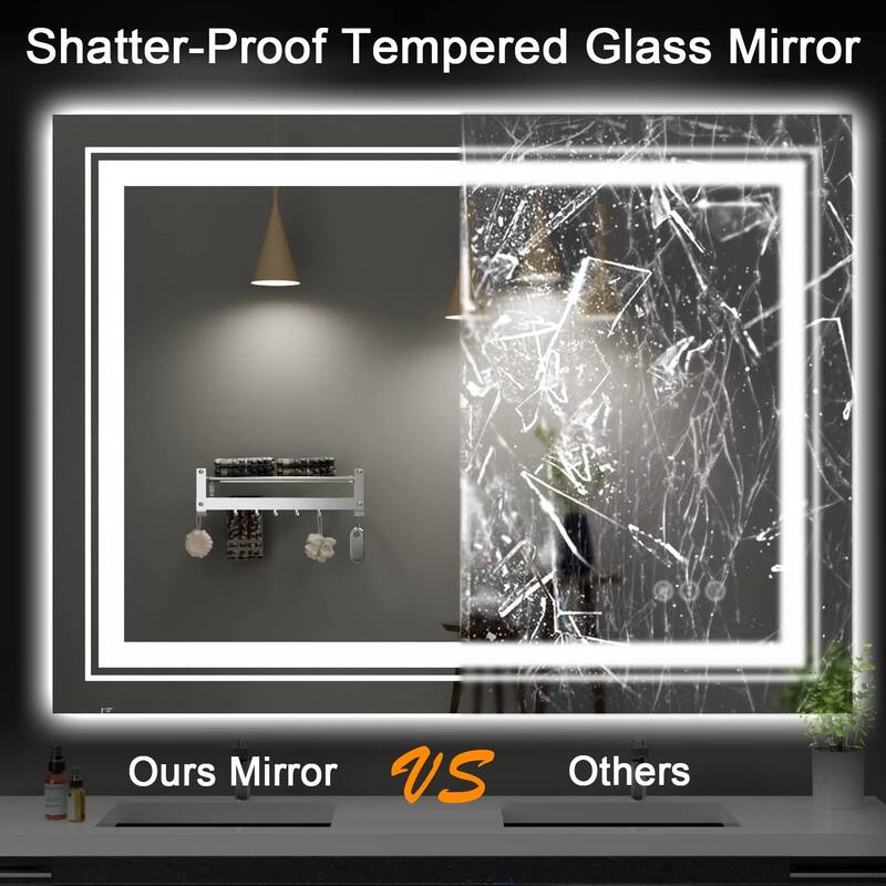 20x28 Inch Frameless LED Bathroom Mirror,Smart Mirror
