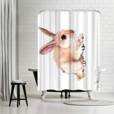 Americanflat 71" x 74" Shower Curtain, Bunny 4 by Suren Nersisyan