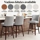 preview thumbnail 43 of 52, Pellebant 30.6'' H Solid Wood Swivel Bar Stool with Back